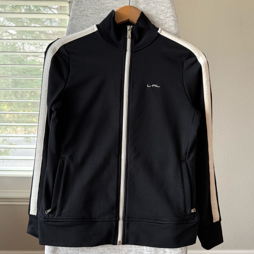 Ralph Lauren Navy Jacket with White Detailing XS EUC